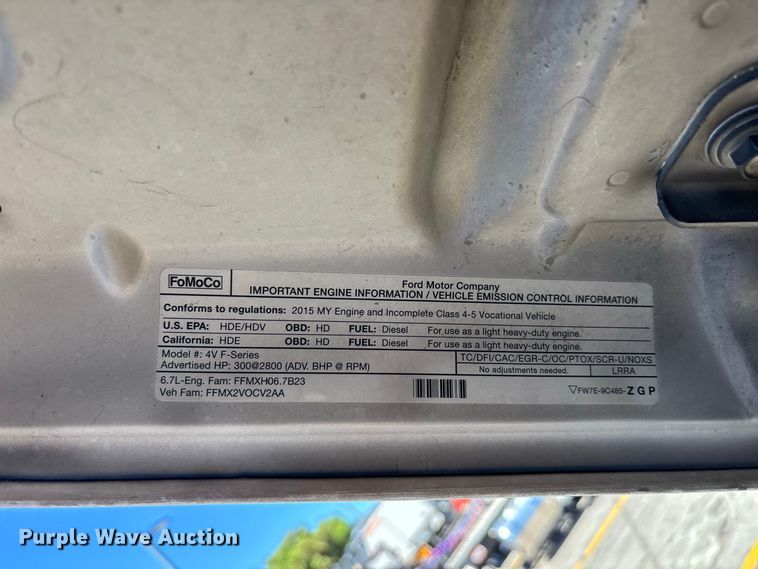 image for item EL2620 2015 Ford F550 Super Duty Crew Cab utility / service truck