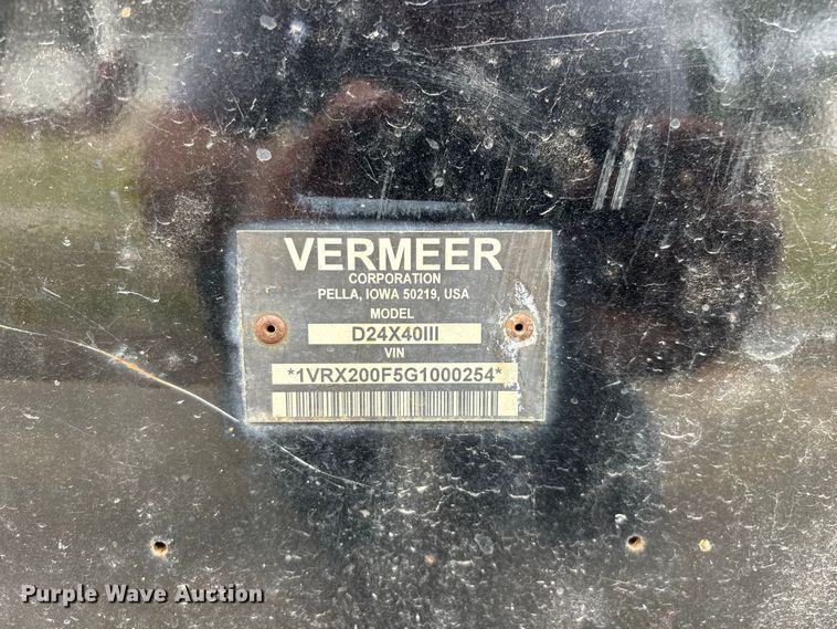 image for item EO4497 2016 Vermeer D24x40 Navigator S3 directional boring unit