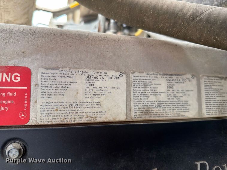 image for item EO8731 2004 Sterling L9500 crane truck