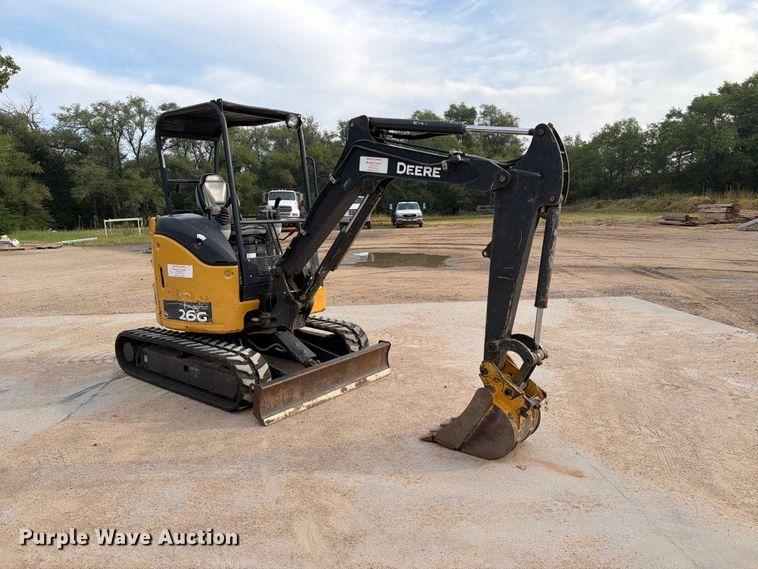 image for item EP7531 2017 John Deere 26G Mini excavator