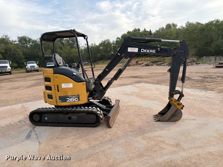 image for item EP7531 2017 John Deere 26G Mini excavator