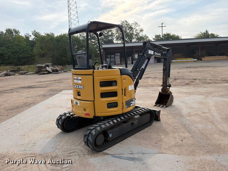 image for item EP7531 2017 John Deere 26G Mini excavator