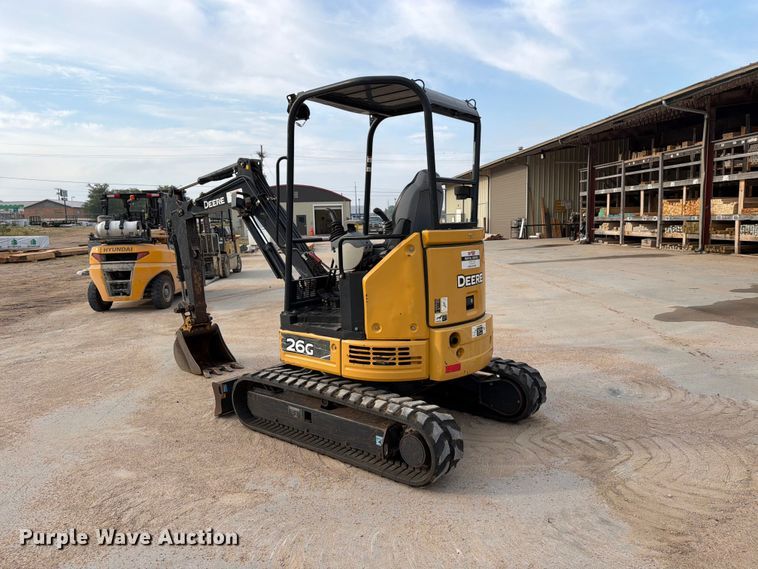 image for item EP7531 2017 John Deere 26G Mini excavator