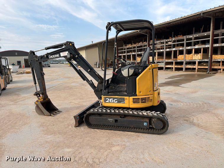 image for item EP7531 2017 John Deere 26G Mini excavator
