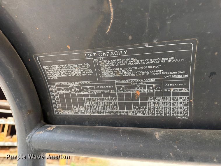 image for item EP7531 2017 John Deere 26G Mini excavator