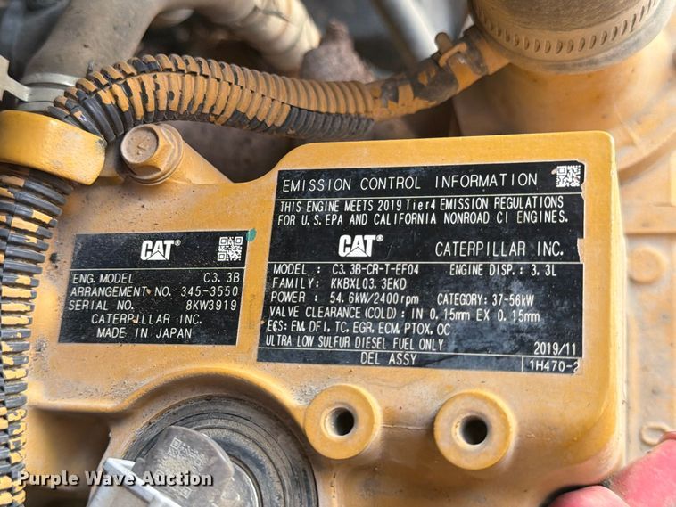 image for item EP7541 2020 Caterpillar 289D3 tracked skid steer loader