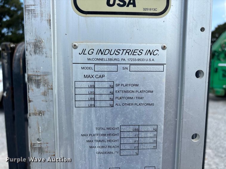 image for item ER3231 JLG 20MVL vertical lift
