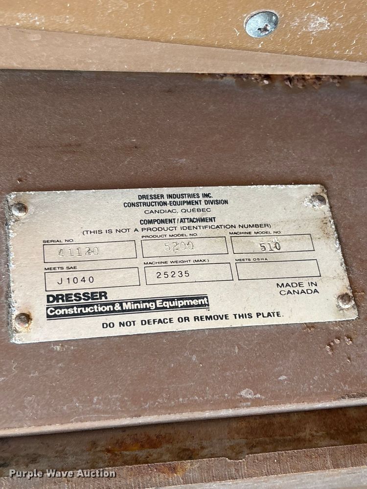 image for item ER3254 1988 Dresser 510 wheel loader
