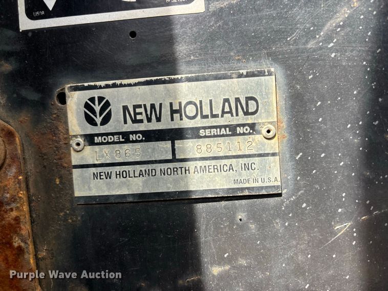 image for item ER3255 New Holland LX 865 Turbo skid steer loader