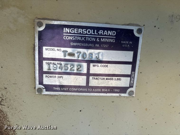 image for item ER3263 Ingersoll Rand T708J forklift