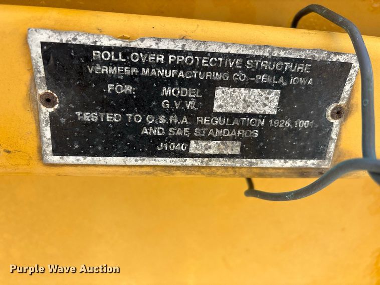 image for item ER3265 1992 Vermeer Flextrak FLX75 trencher