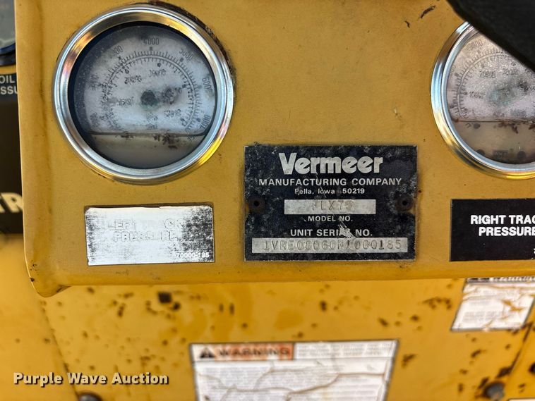 image for item ER3265 1992 Vermeer Flextrak FLX75 trencher