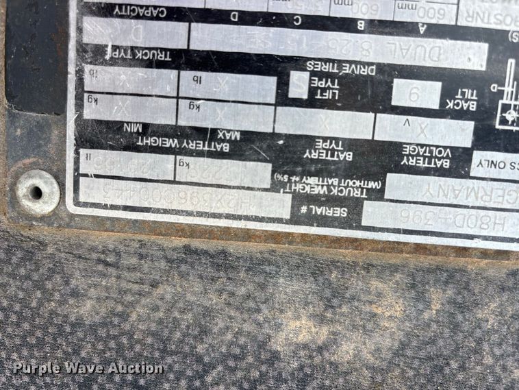 image for item ER3271 Linde H80D-396 forklift