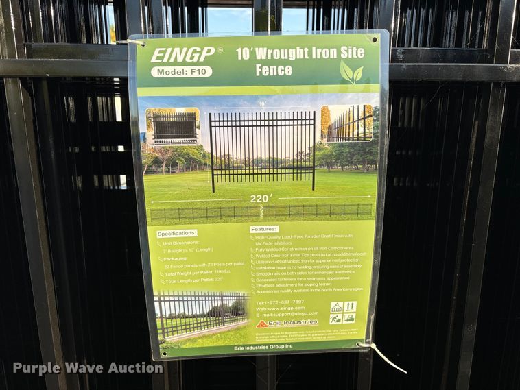 image for item ES8049 (22) 2024 EINGP F10 fence panels