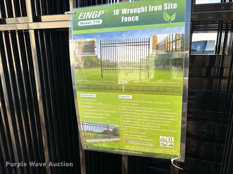 image for item ES8053 (22) 2024 EINGP F10 fence panels
