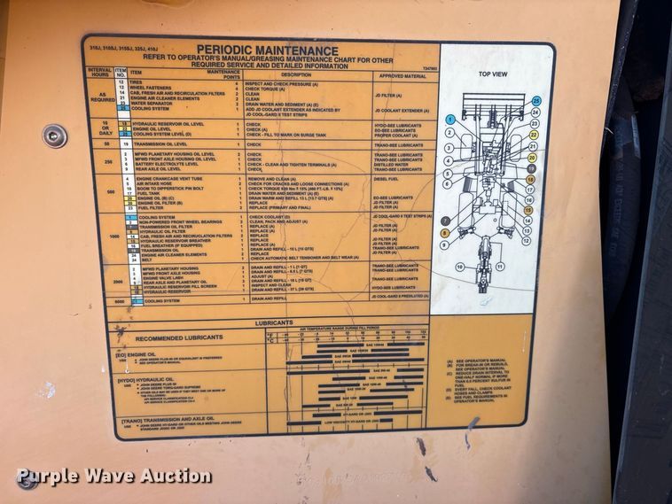 image for item ES8095 2011 John Deere 310J backhoe