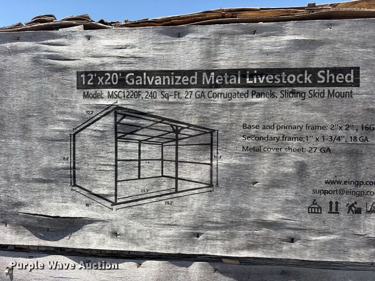image for item ET0468 (4) 2024 Valley Pioneer MSC1220F livestock sheds