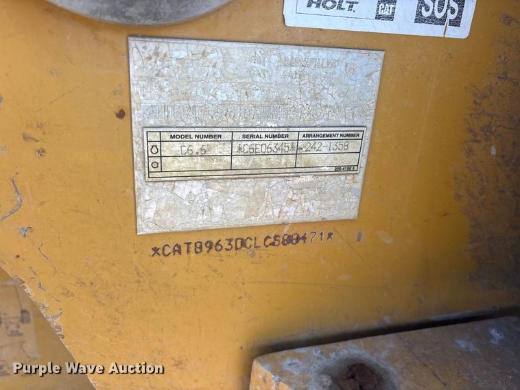 image for item ET0485 2007 Caterpillar 963D track loader