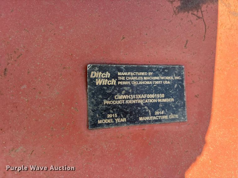 image for item ET0496 2015 Ditch Witch RT45 Trencher