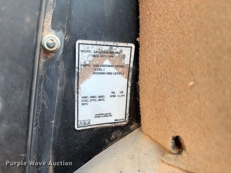 image for item EU5894 2009 Caterpillar 299C tracked skid steer loader