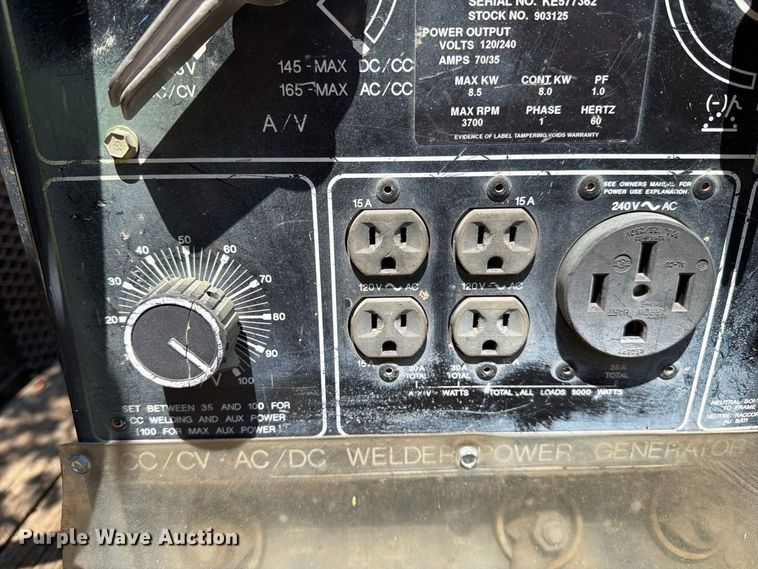 image for item EU5895 Miller Bobcat 225 welder/generator