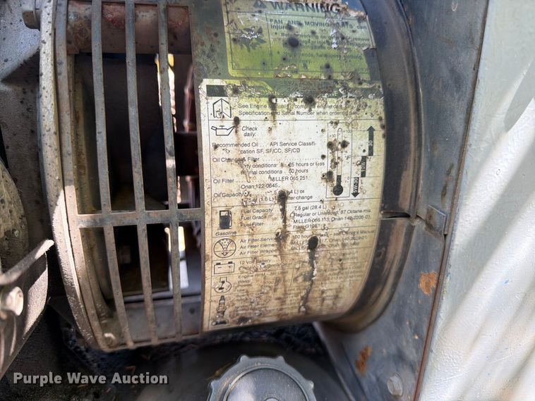 image for item EU5895 Miller Bobcat 225 welder/generator