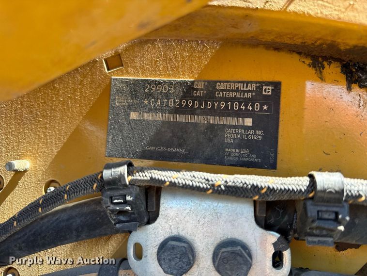 image for item EV6119 2023 Caterpillar 299D3 tracked skid steer loader