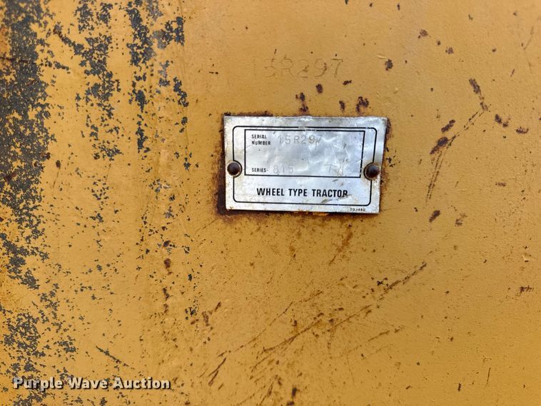 image for item EV6131 1975 Caterpillar 815 soil compactor
