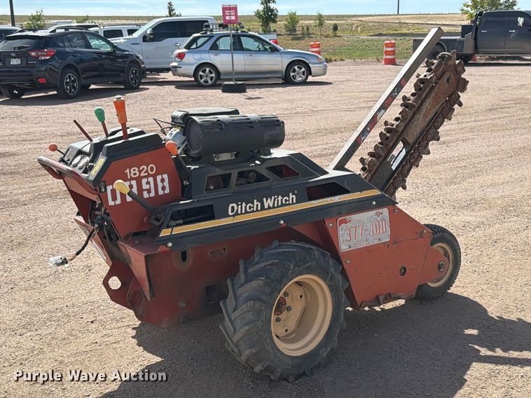 image for item EW1052 2001 Ditch Witch 1820H walk-behind trencher