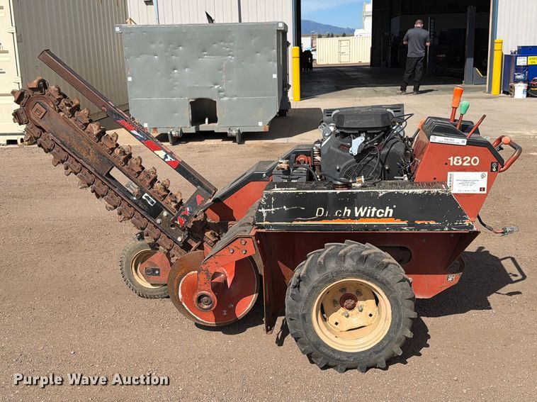 image for item EW1052 2001 Ditch Witch 1820H walk-behind trencher