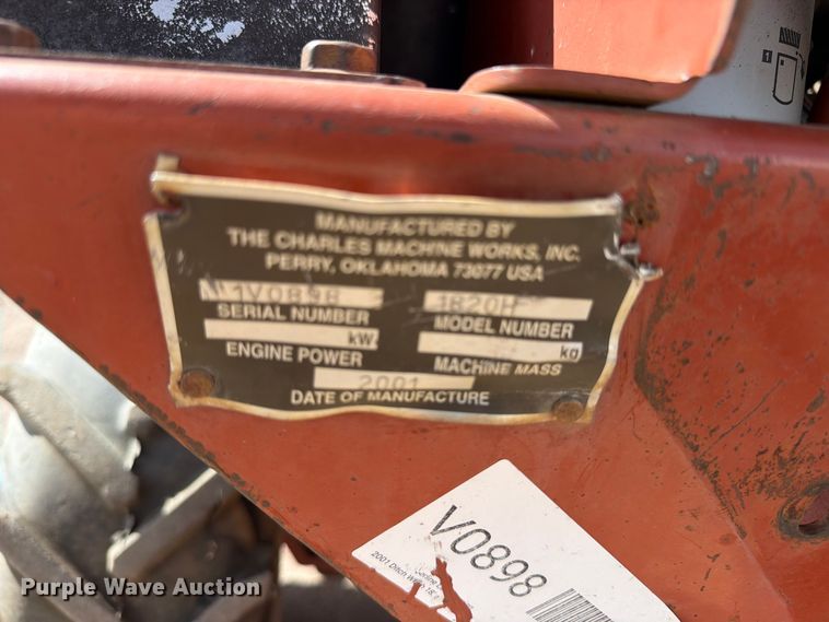 image for item EW1052 2001 Ditch Witch 1820H walk-behind trencher