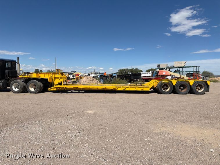 image for item EW2215 1985 Witco Challenger lowboy equipment trailer
