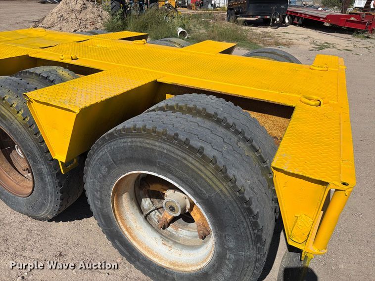 image for item EW2215 1985 Witco Challenger lowboy equipment trailer