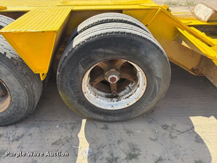 image for item EW2215 1985 Witco Challenger lowboy equipment trailer