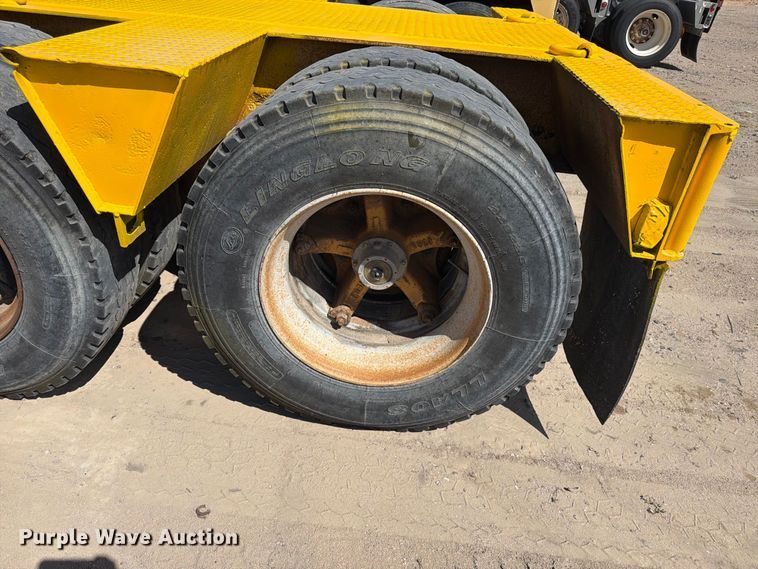 image for item EW2215 1985 Witco Challenger lowboy equipment trailer