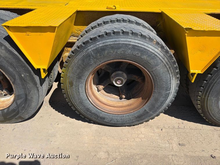 image for item EW2215 1985 Witco Challenger lowboy equipment trailer