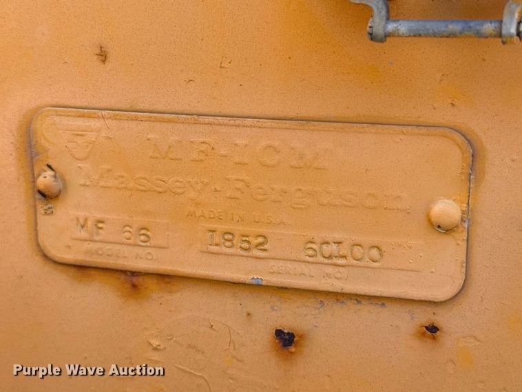 image for item EW4199 Massey Ferguson 66 wheel loader