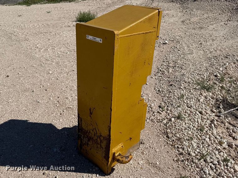 Motor grader front push block