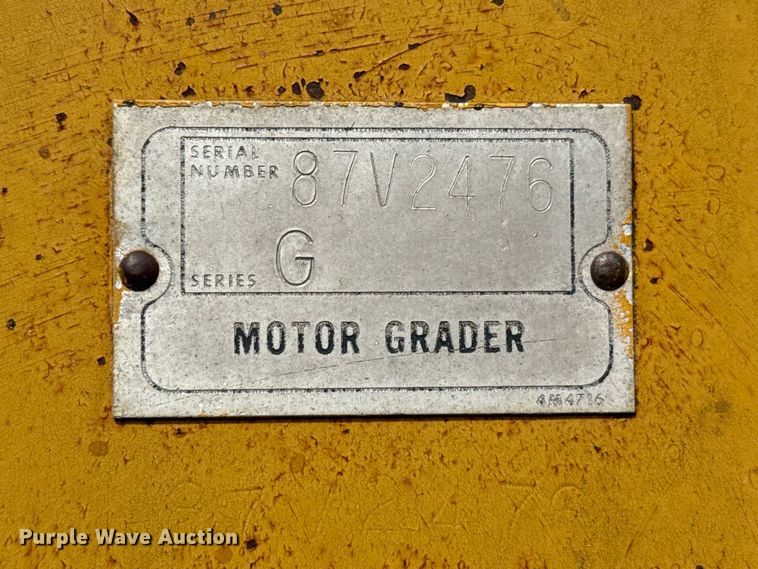 image for item EW4266 1976 Caterpillar 120G motor grader