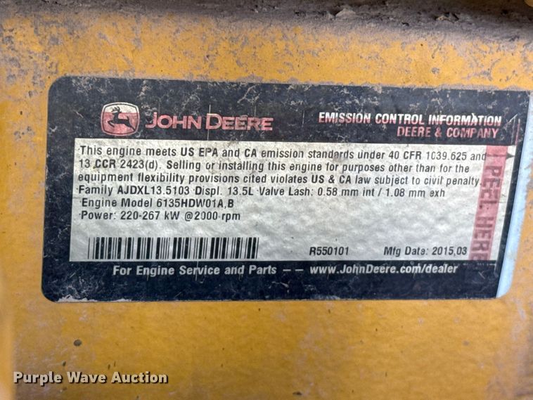 image for item EW4275 2015 John Deere 824K-II wheel loader