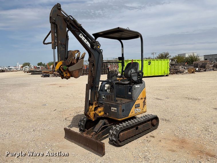 2013 John Deere 17D mini excavator