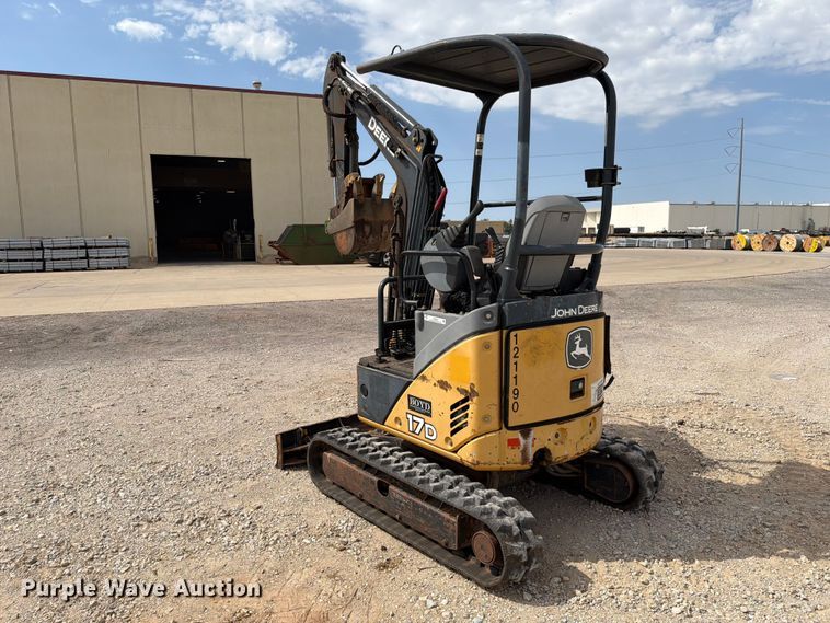 image for item EW8694 2013 John Deere 17D mini excavator
