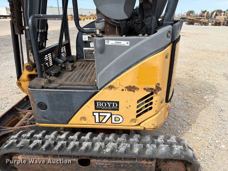image for item EW8694 2013 John Deere 17D mini excavator