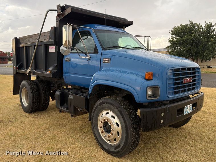 image for item EX0017 2002 GMC C7500 dump truck