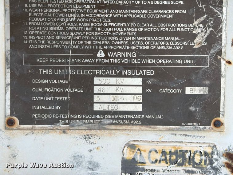 image for item EX4151 2006 Chevrolet C8500 bucket truck
