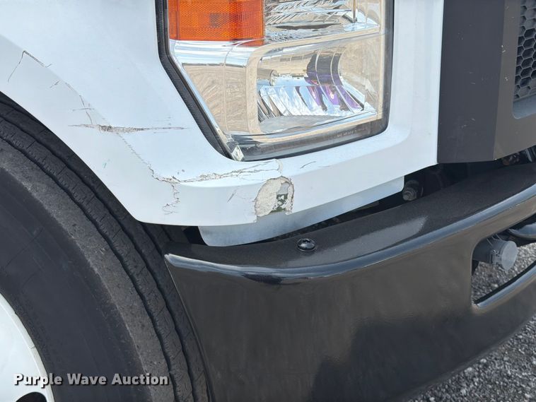 image for item FB4985 2018 Ford F650 Super Duty flatbed truck
