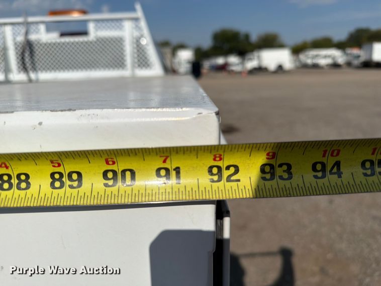 image for item FB5058 2019 RAM 3500 Heavy Duty Crew Cab utility bed pickup truck
