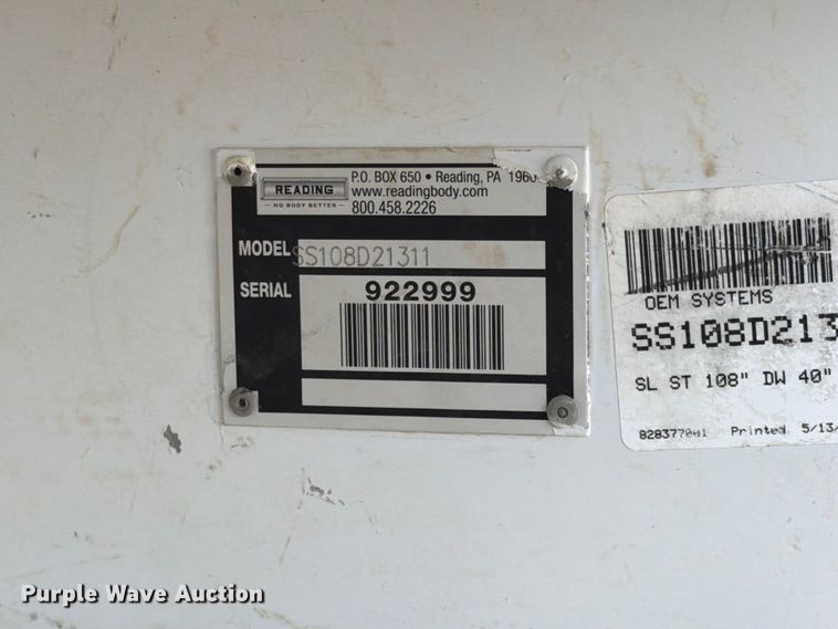 image for item FB5058 2019 RAM 3500 Heavy Duty Crew Cab utility bed pickup truck