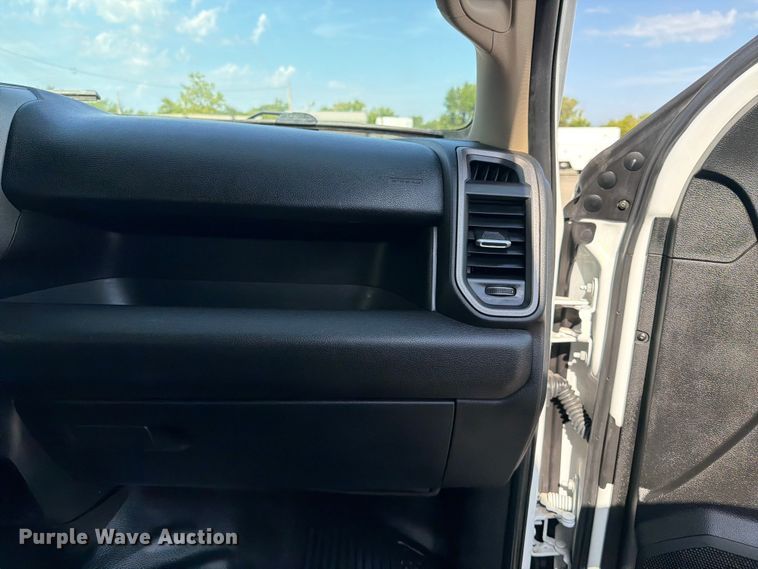 image for item FB5058 2019 RAM 3500 Heavy Duty Crew Cab utility bed pickup truck