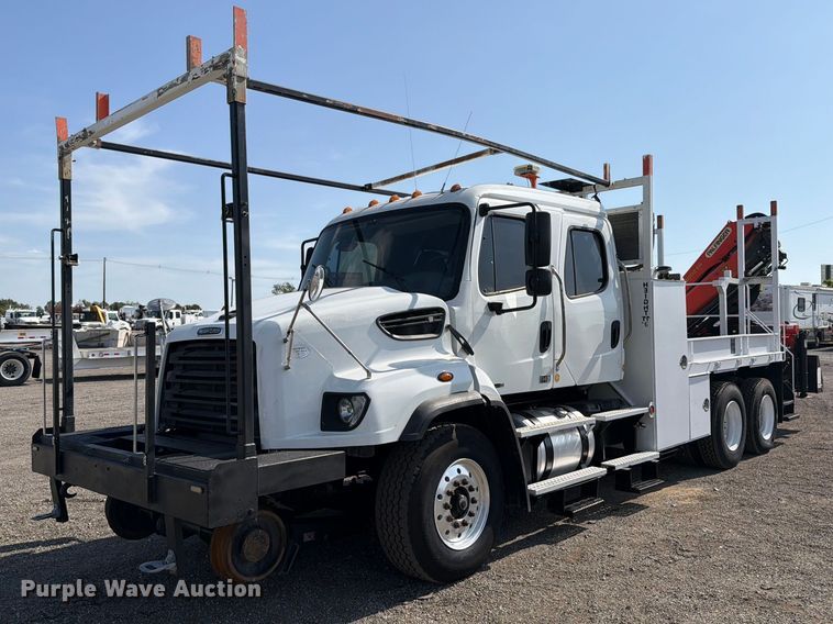 image for item FB5059 2013 Freightliner 114SD Crew Cab crane truck